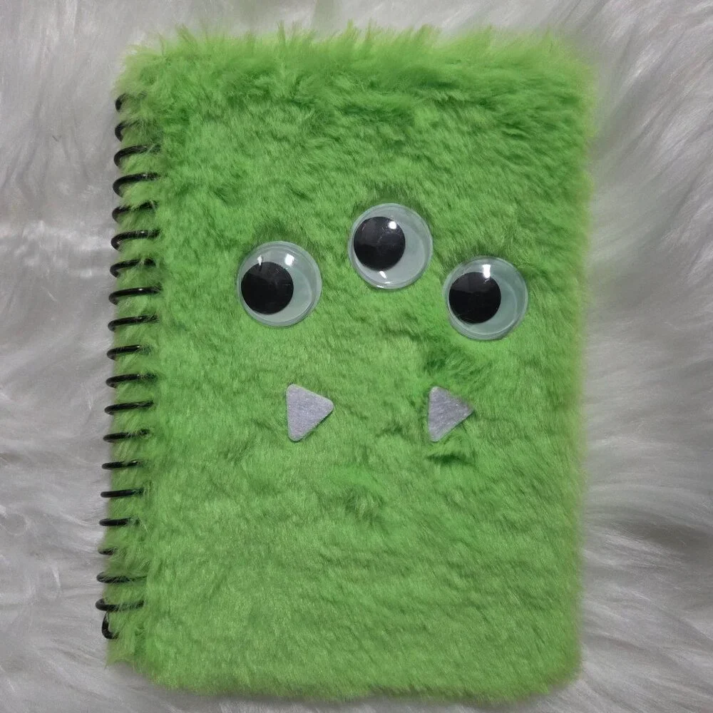 Halloween Pumpkin & Monster Plush Notebook Set